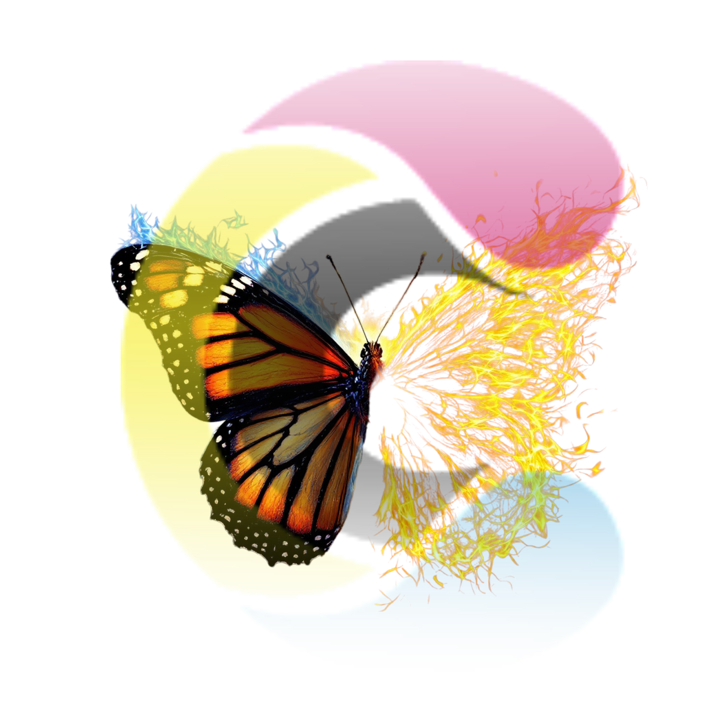 Butterfly fire Png